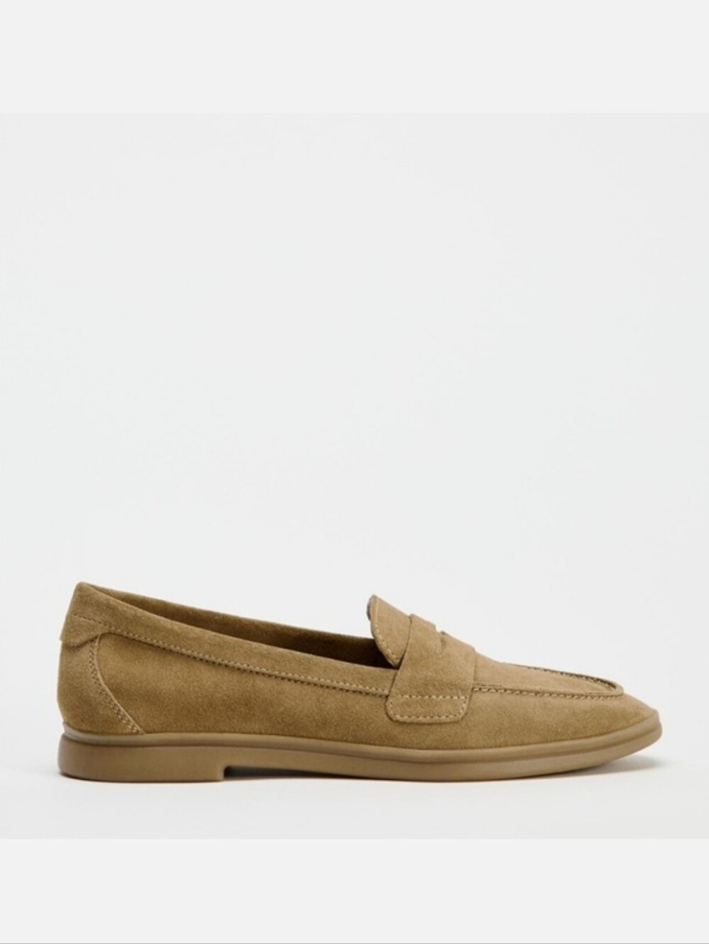 Zara Suede Penny Loafers NWT - Picture 9 of 10